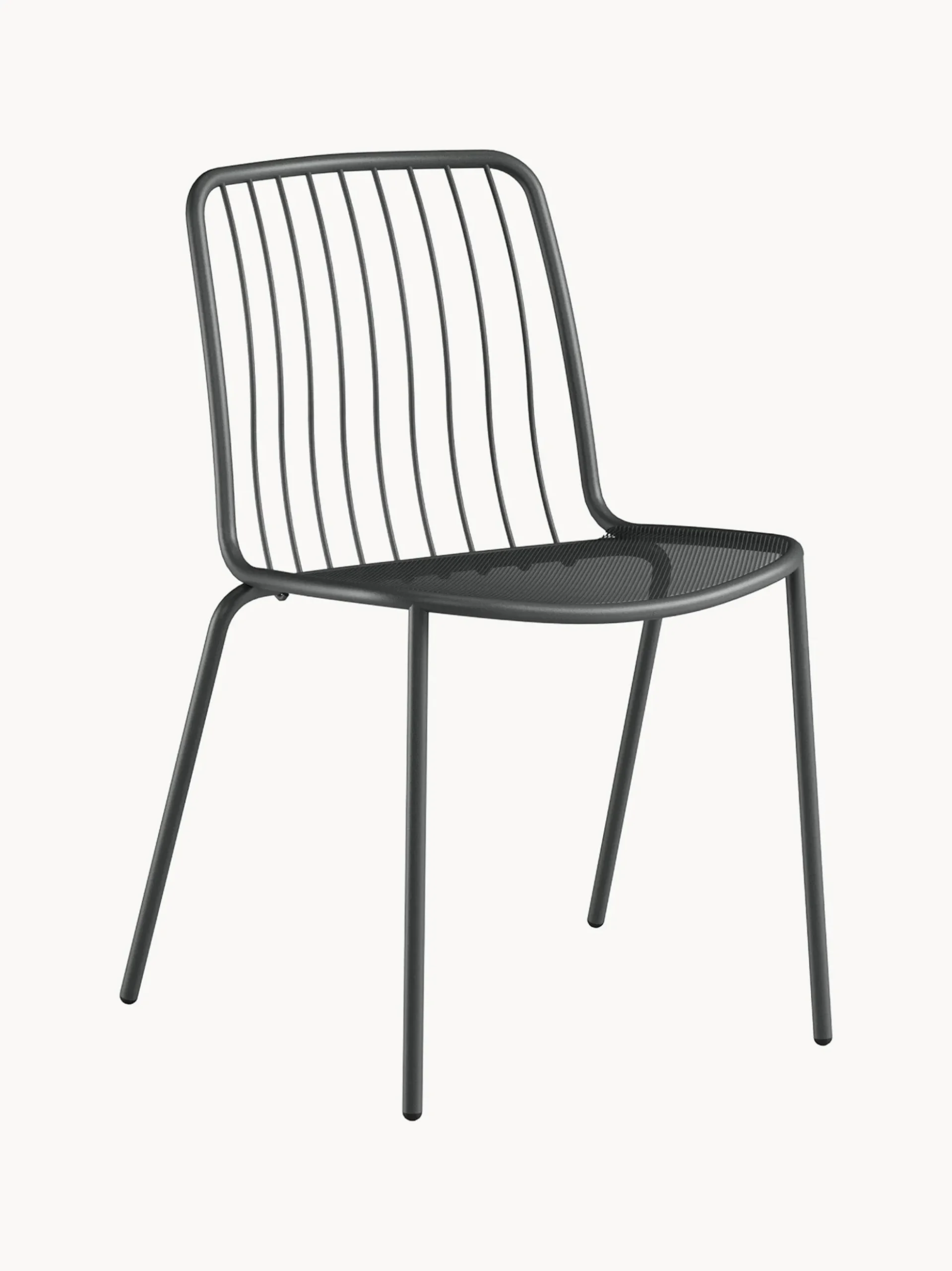 Set di 2 sedie da giardino impilabili Alisea