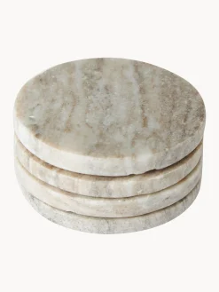 Set di 4 sottobicchieri in marmo Callum