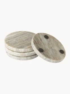 Set di 4 sottobicchieri in marmo Callum