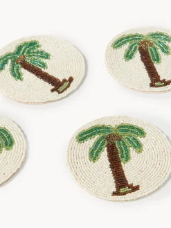 Set di 4 sottobicchieri Palm Tree