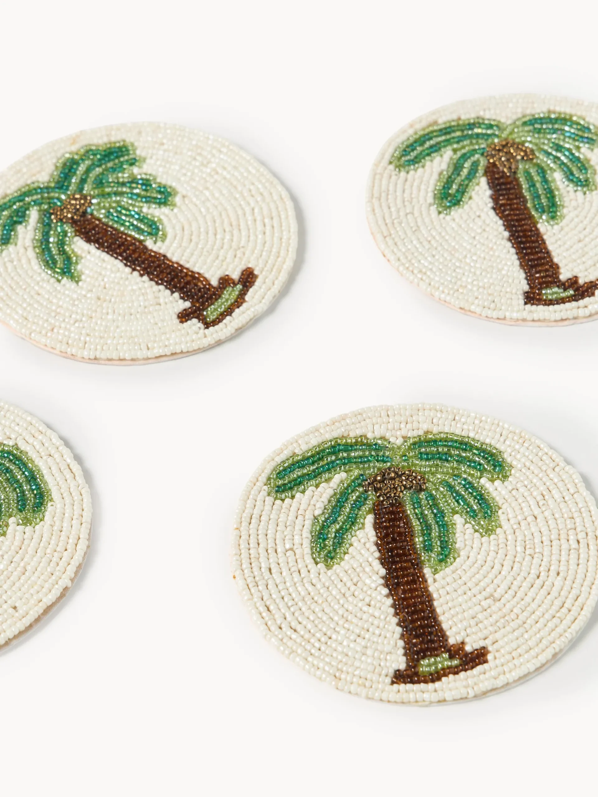Set di 4 sottobicchieri Palm Tree
