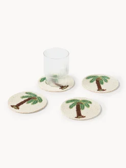 Set di 4 sottobicchieri Palm Tree