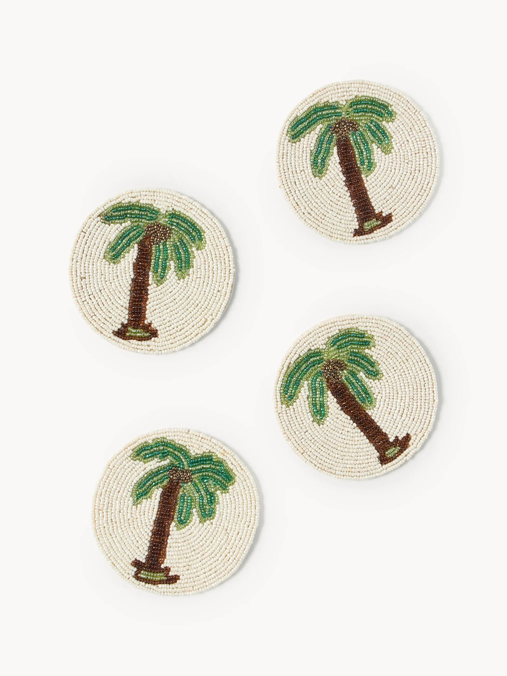 Set di 4 sottobicchieri Palm Tree