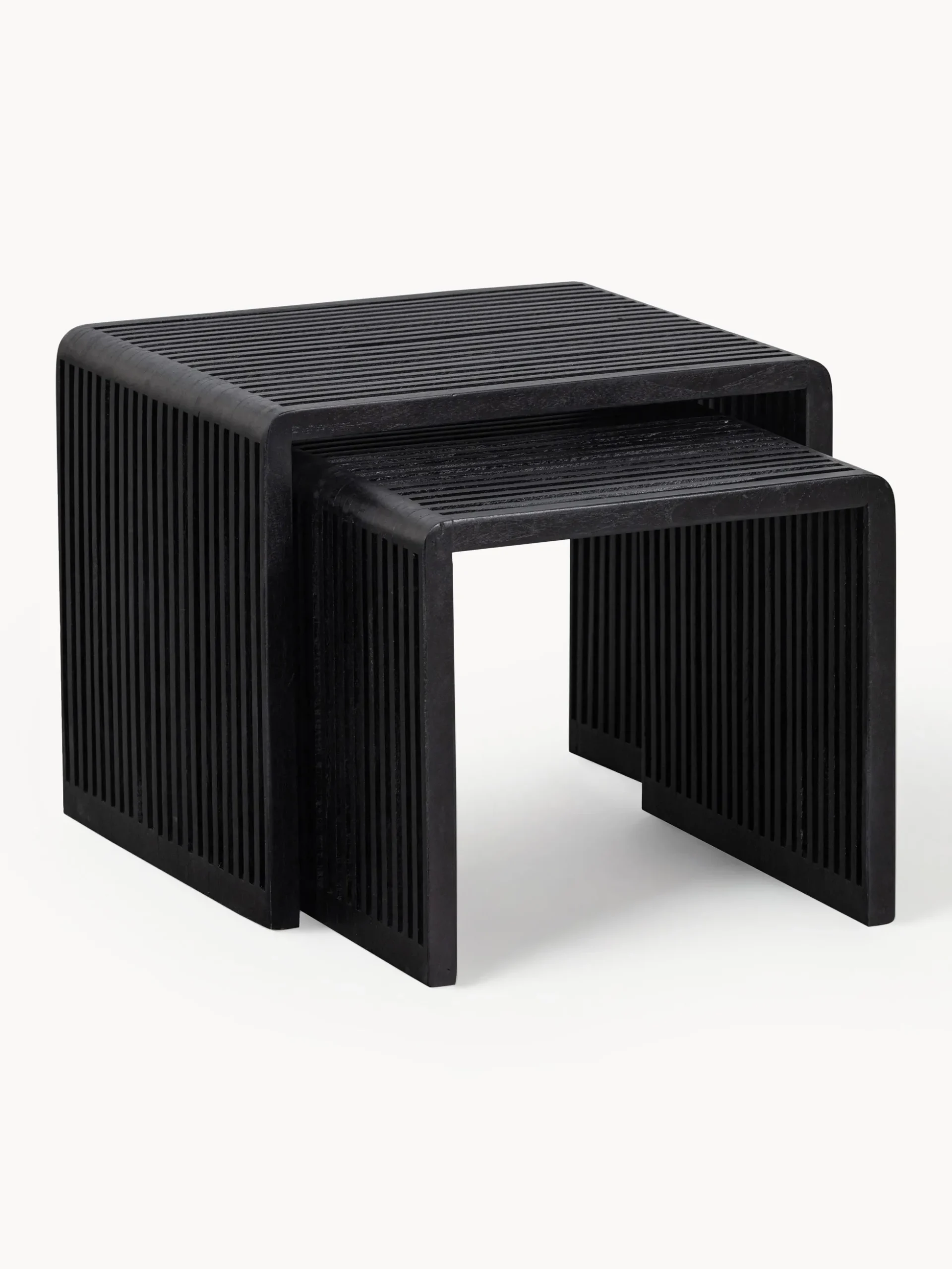 Set di 2 tavolini in legno di teak Willa
