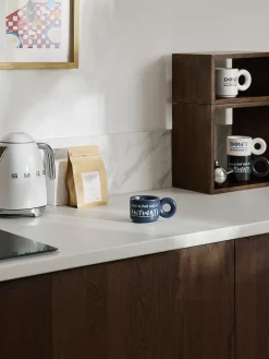 Set di 2 tazze impilabili in porcellana con motivo decorativo Tutti