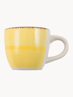 Set di 6 tazzine da caffè con piattini dipinte a mano Baita