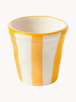 Set di 6 tazzine da caffè fatte a mano Righe