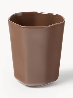 Set di 4 tazzine da caffè in porcellana dalla forma organica Joana
