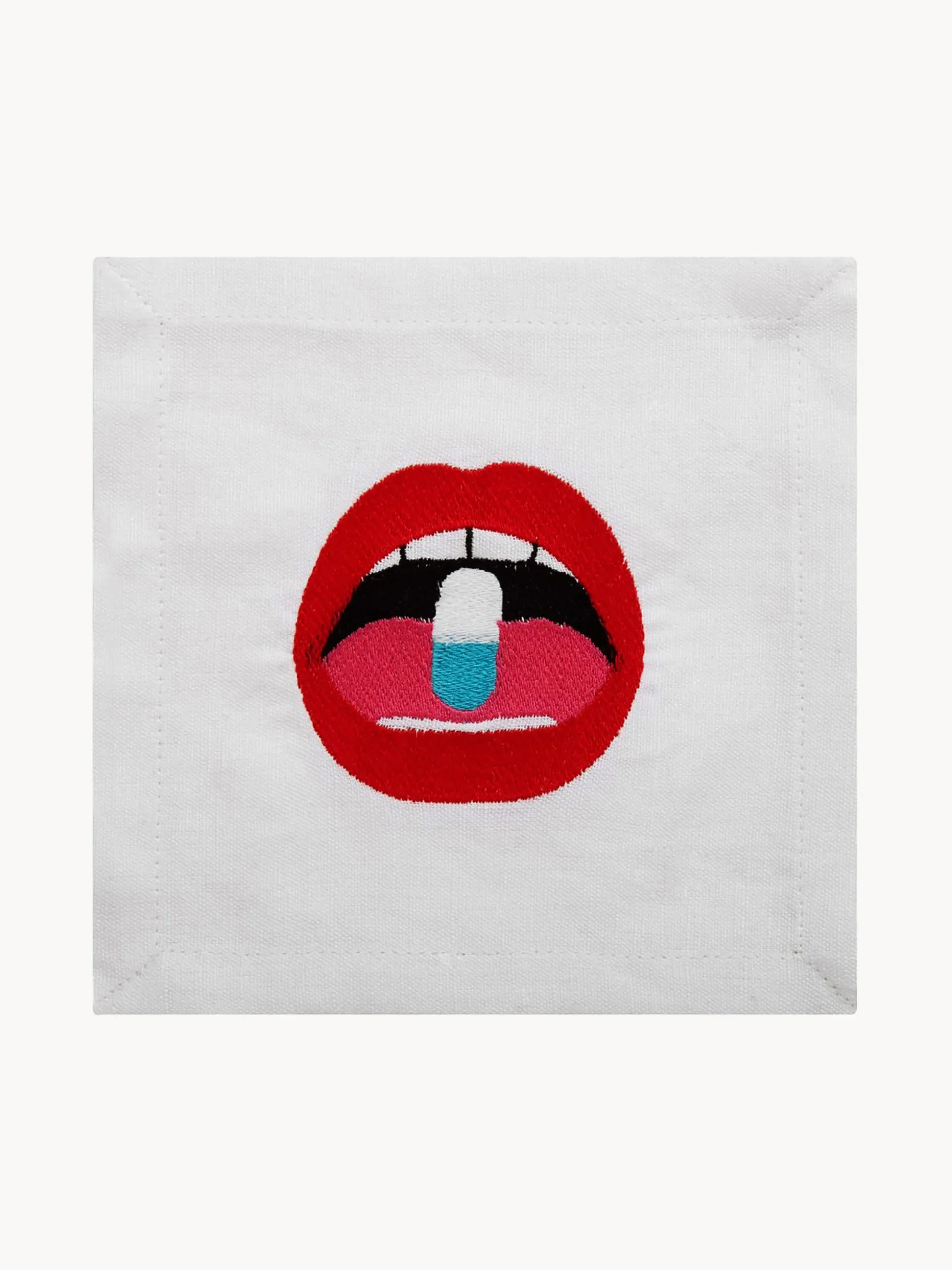 Set di 4 tovaglioli in lino Lips