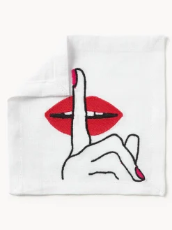 Set di 4 tovaglioli in lino Lips