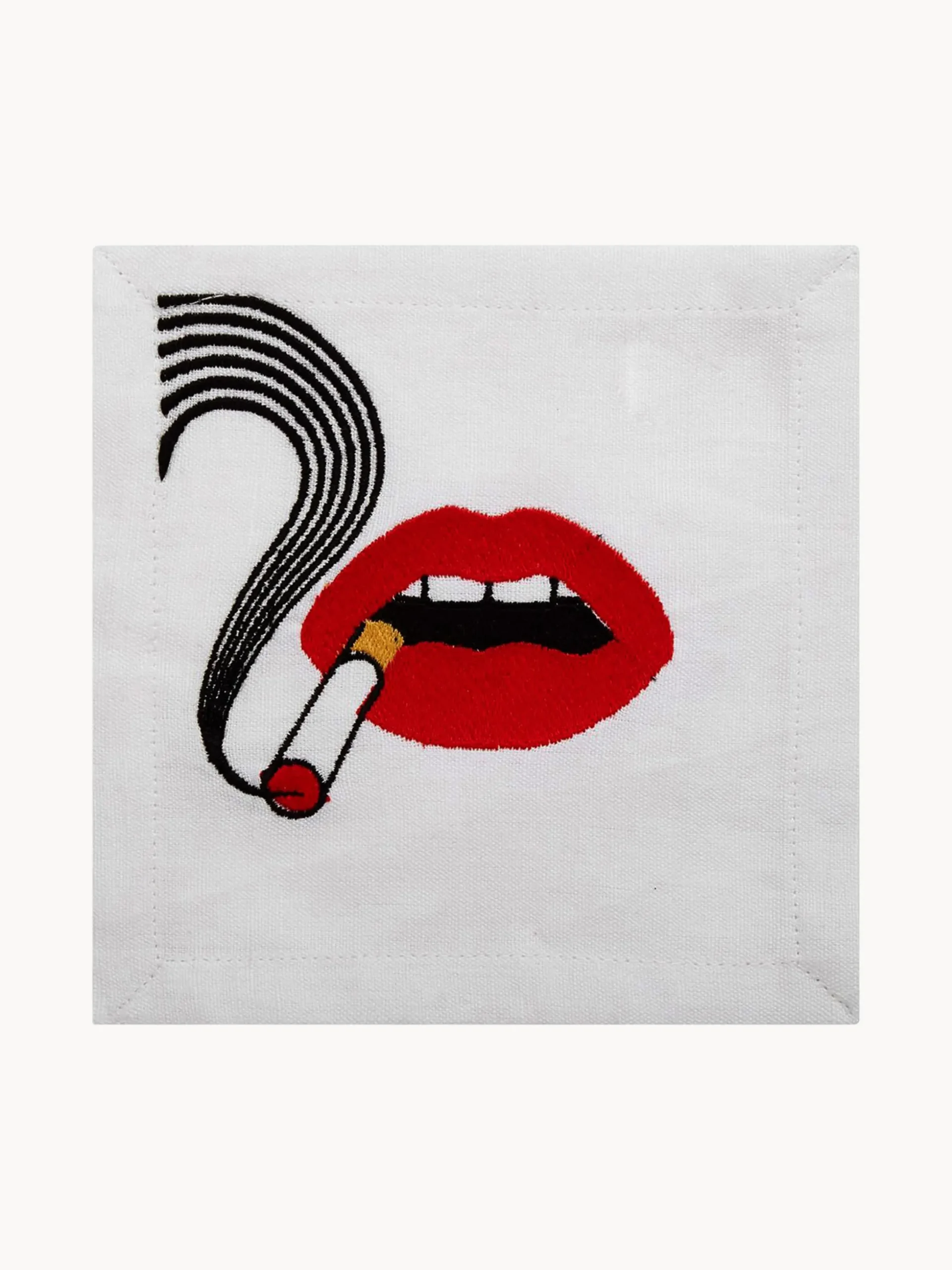 Set di 4 tovaglioli in lino Lips