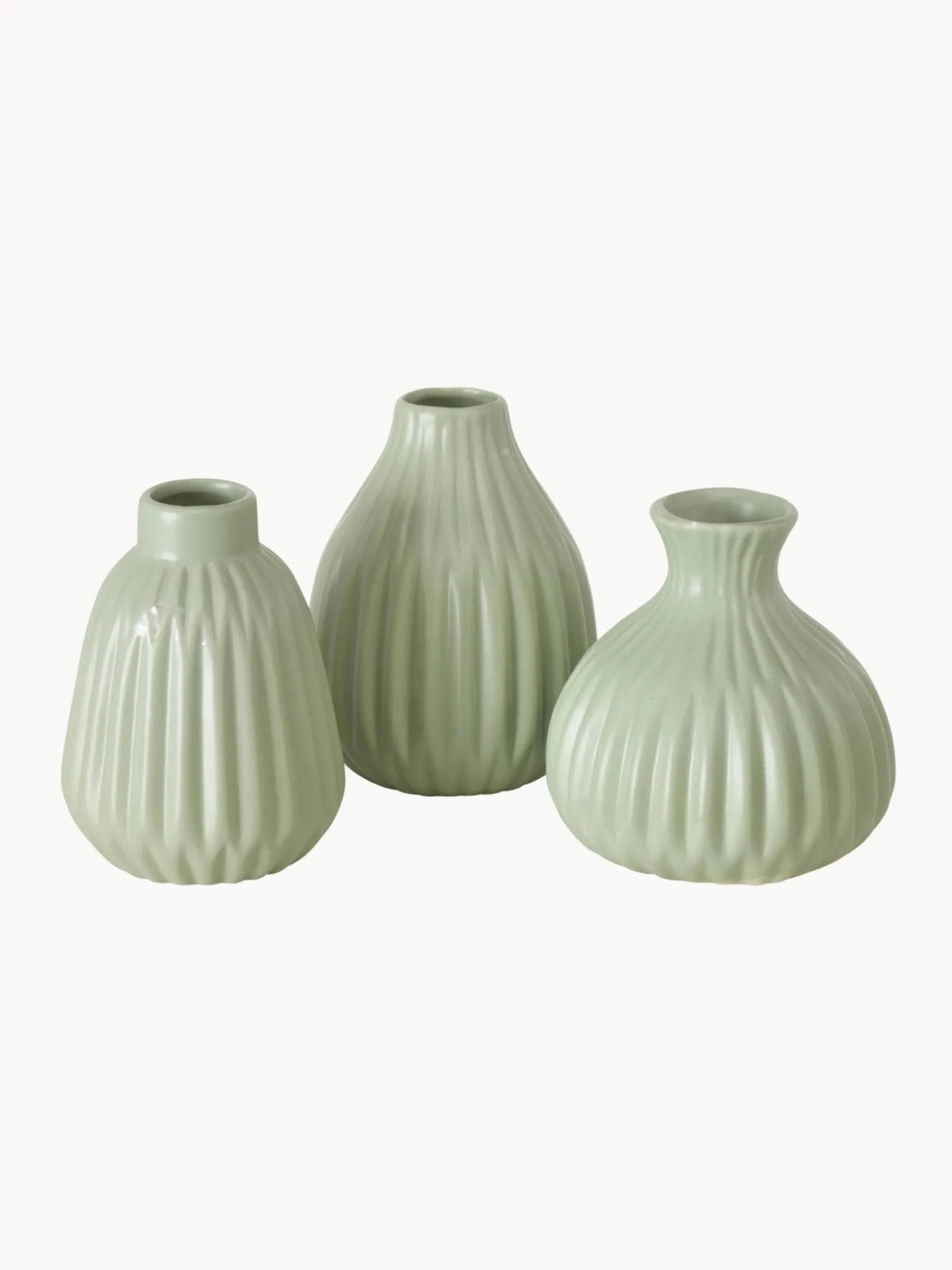 Set di 3 vasi decorativi in porcellana Esko