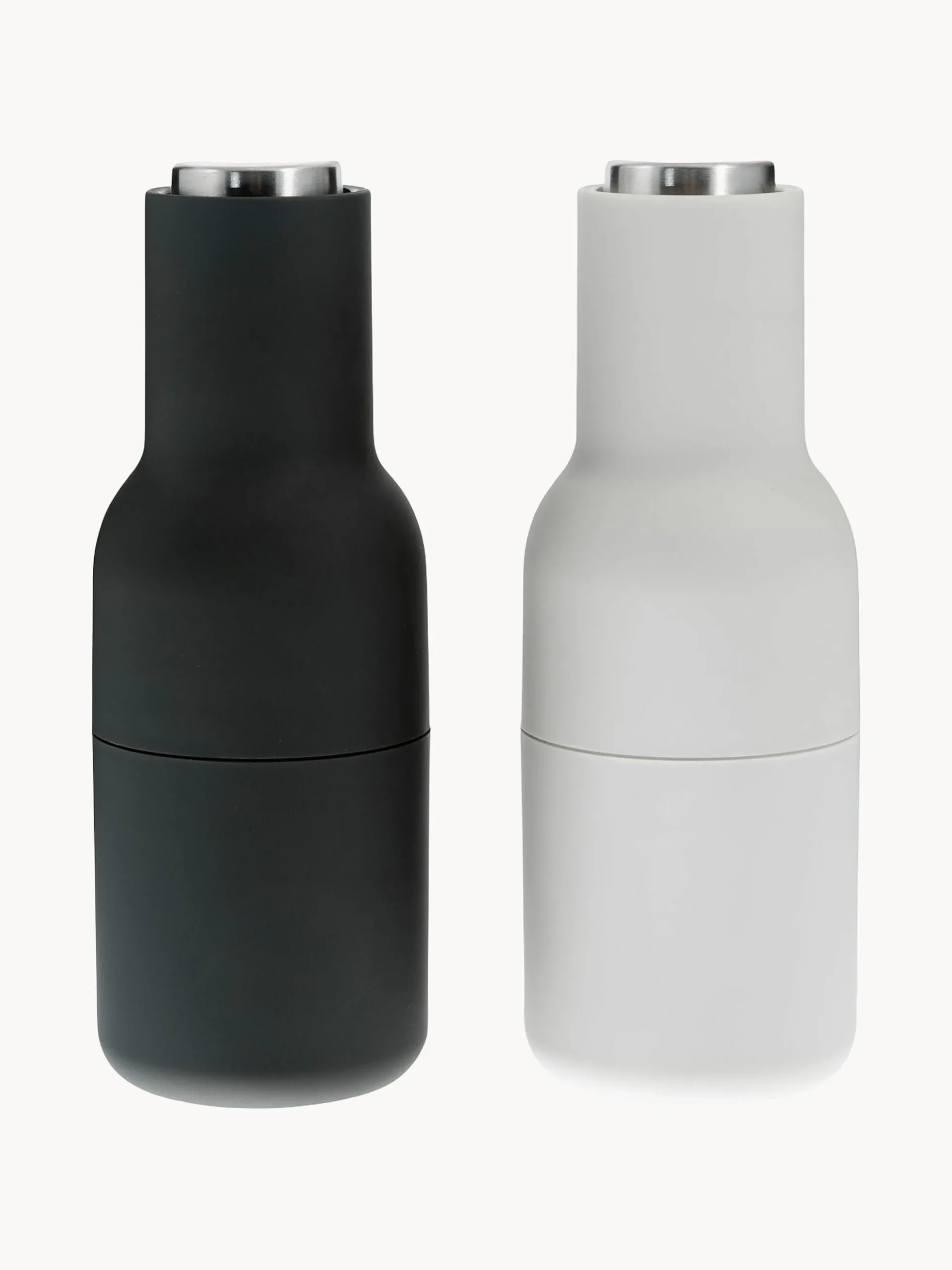 Set macina sale e pepe con coperchio in acciaio inossidabile Bottle Grinder 2 pz