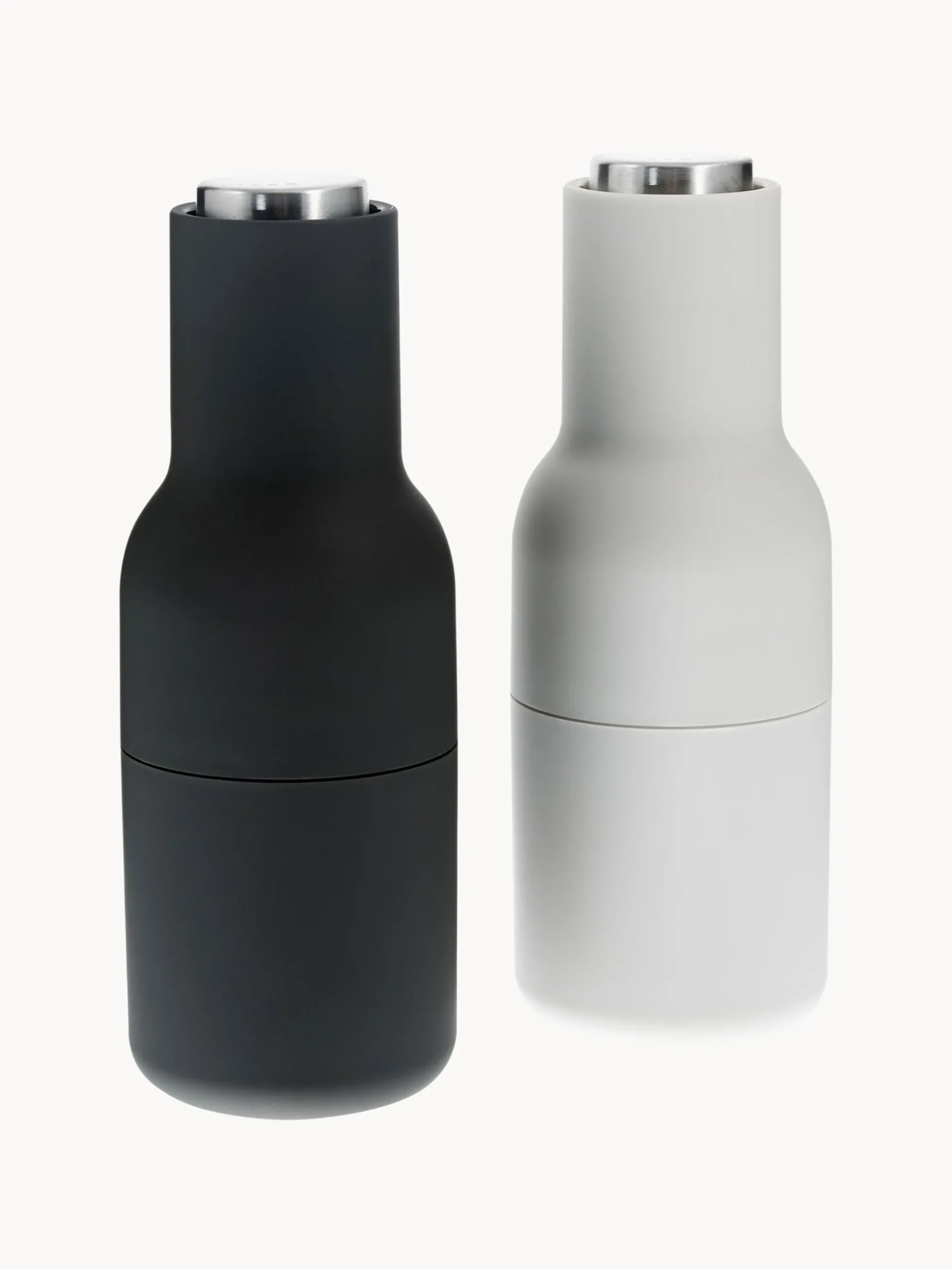 Set macina sale e pepe con coperchio in acciaio inossidabile Bottle Grinder 2 pz