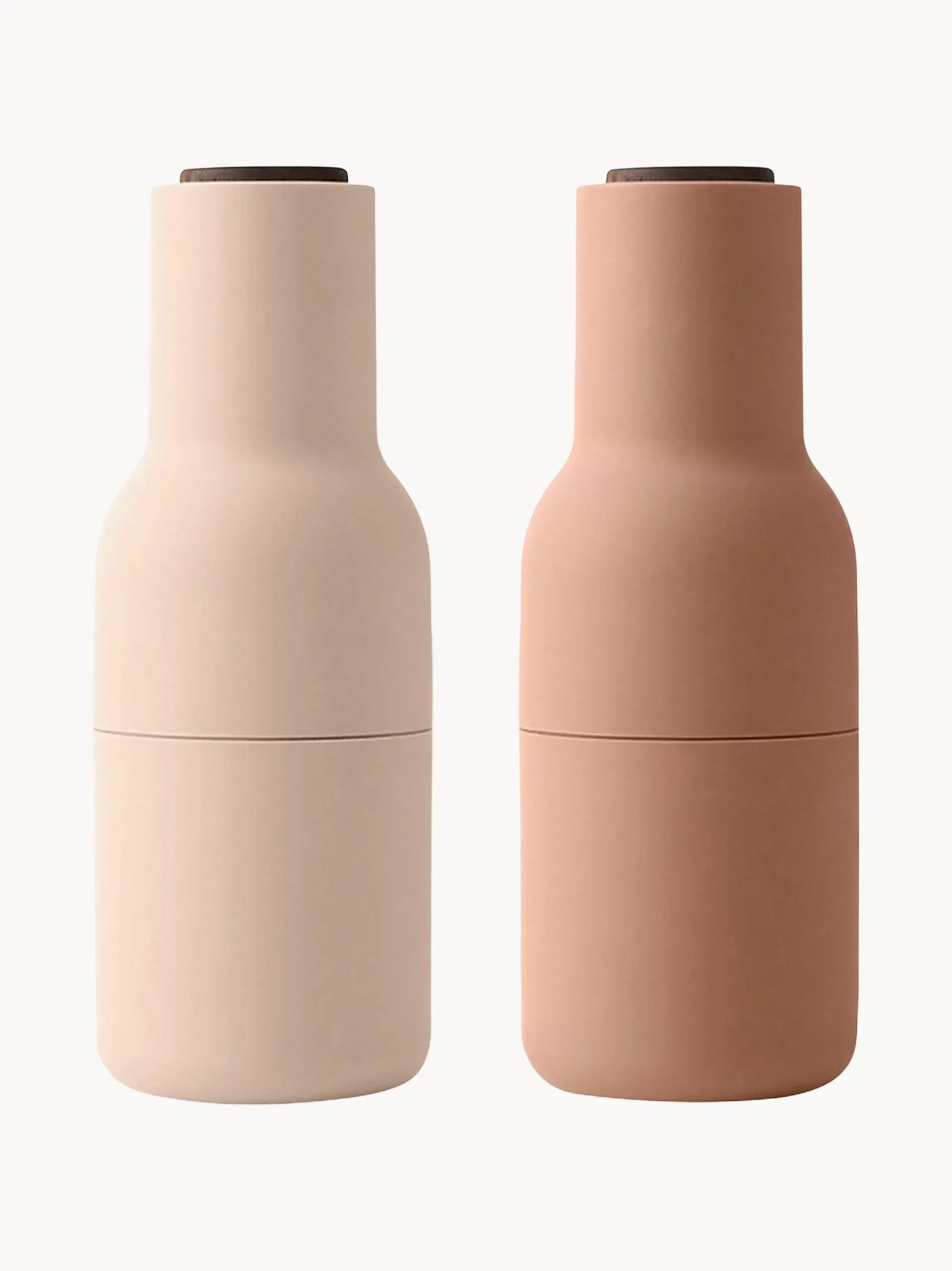 Set macina sale e pepe con coperchio in legno di noce Bottle Grinder 2 pz
