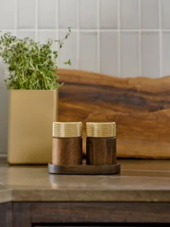 Set macina sale e pepe in legno di frassino Sina 3 pz
