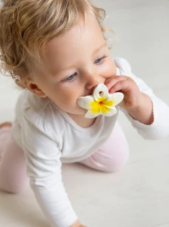 Set 3 massaggiagengive per neonati fatti a mano con sonaglio Newborn