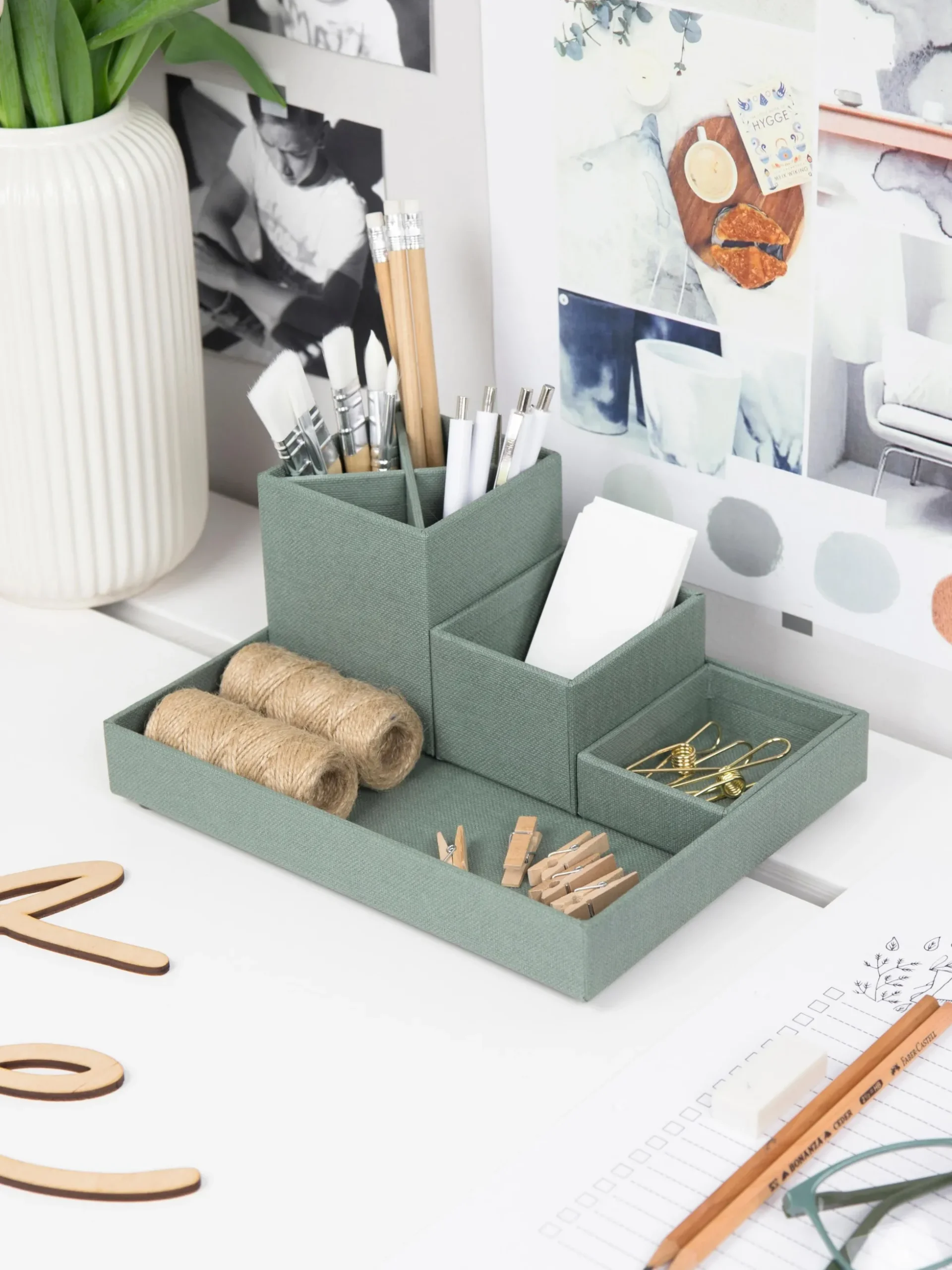Set 6 organizer ufficio Lena