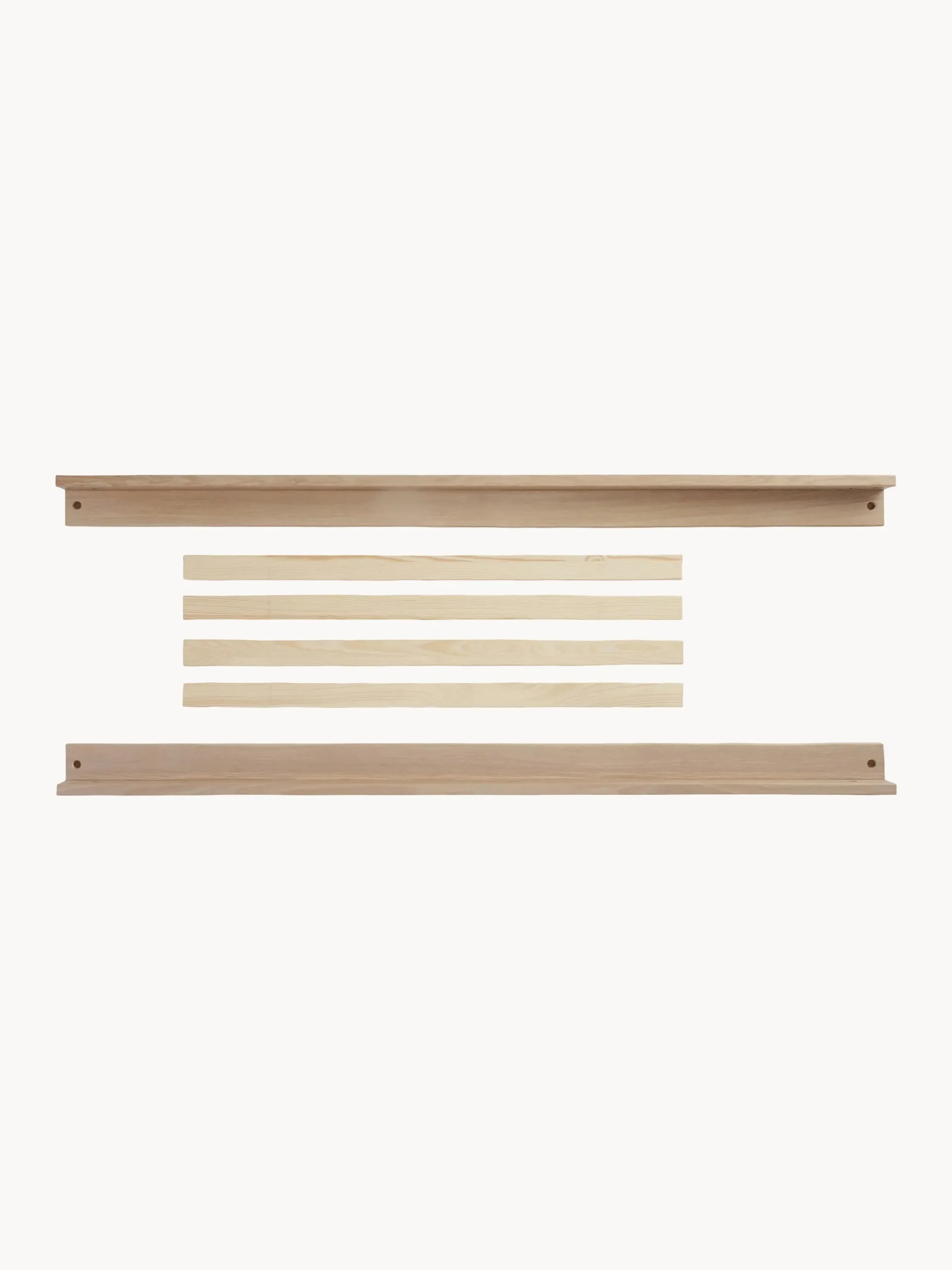 Set per estensione letto per bambini in legno di quercia fatto a mano Eli 6 pz