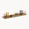 Set portalumini in vetro Wessel 10 pz
