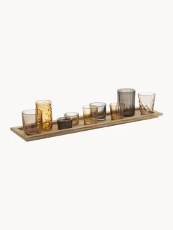 Set portalumini in vetro Wessel 10 pz