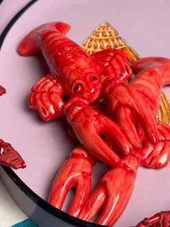 Set saliera e pepiera dipinte a mano Lobster, set da 2