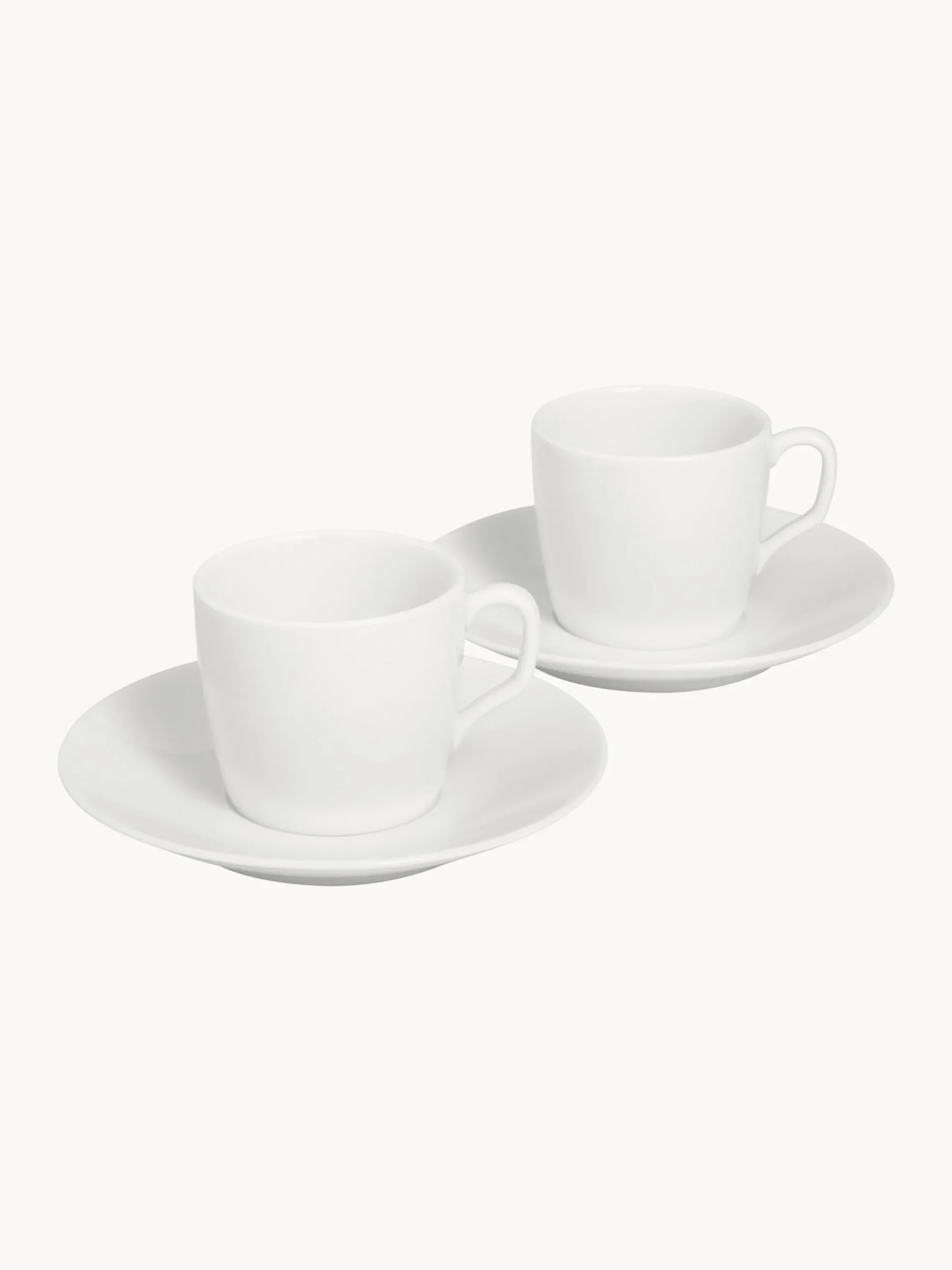 Set tazza da caffè in porcellana fatta a mano con piattino Cosmopolitan 2 pz