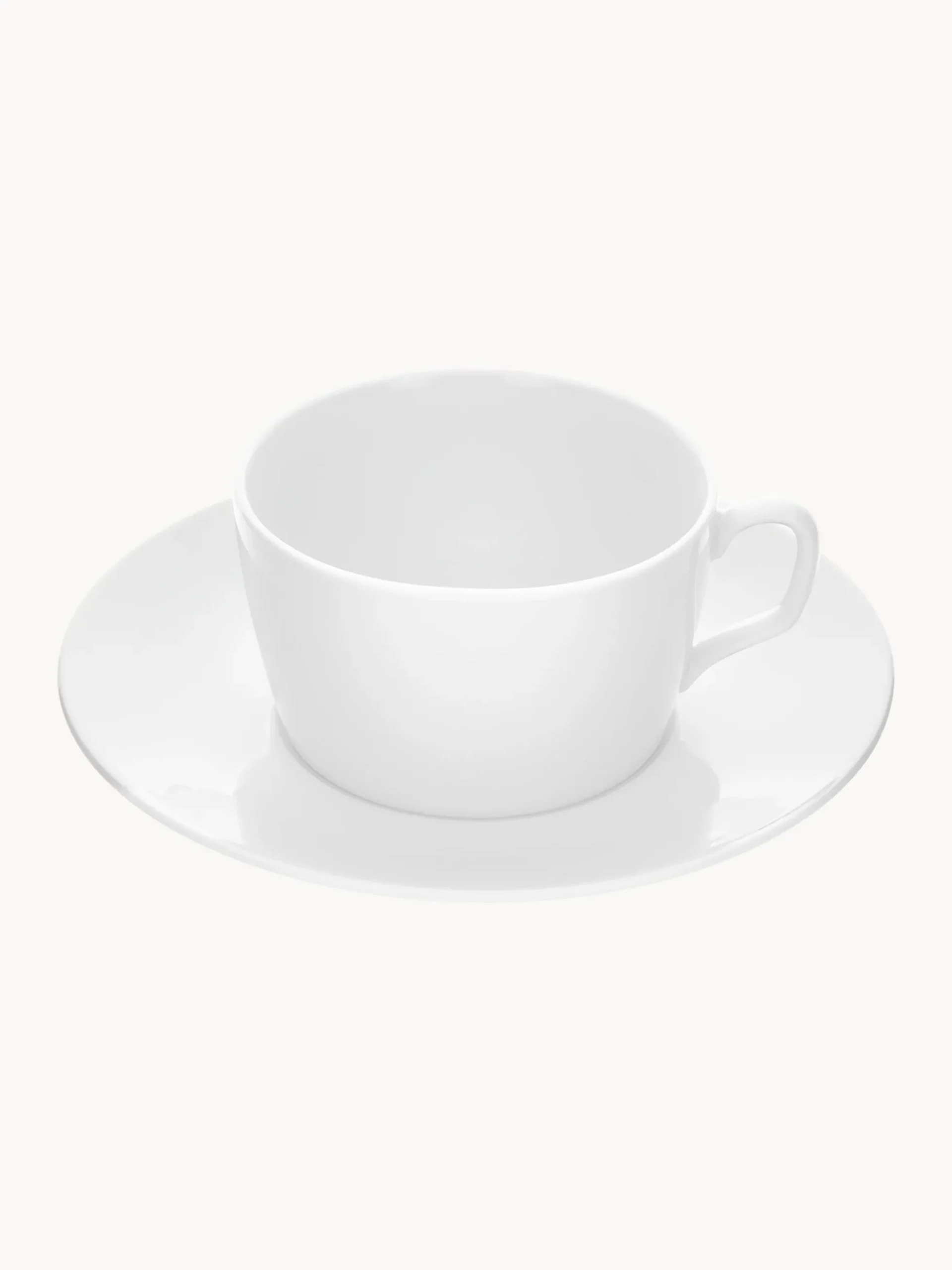 Set tazze da caffè Cosmopolitan in porcellana fatte a mano con piattini 2 pz