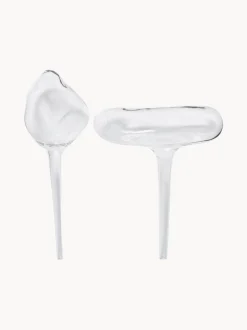 Sfere d'acqua in vetro soffiato Mercury, set da 2
