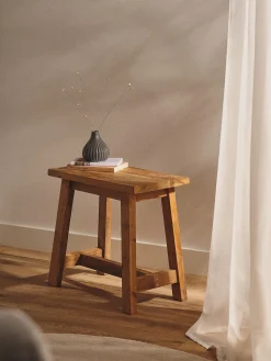 Sgabello in legno di teak Lawas
