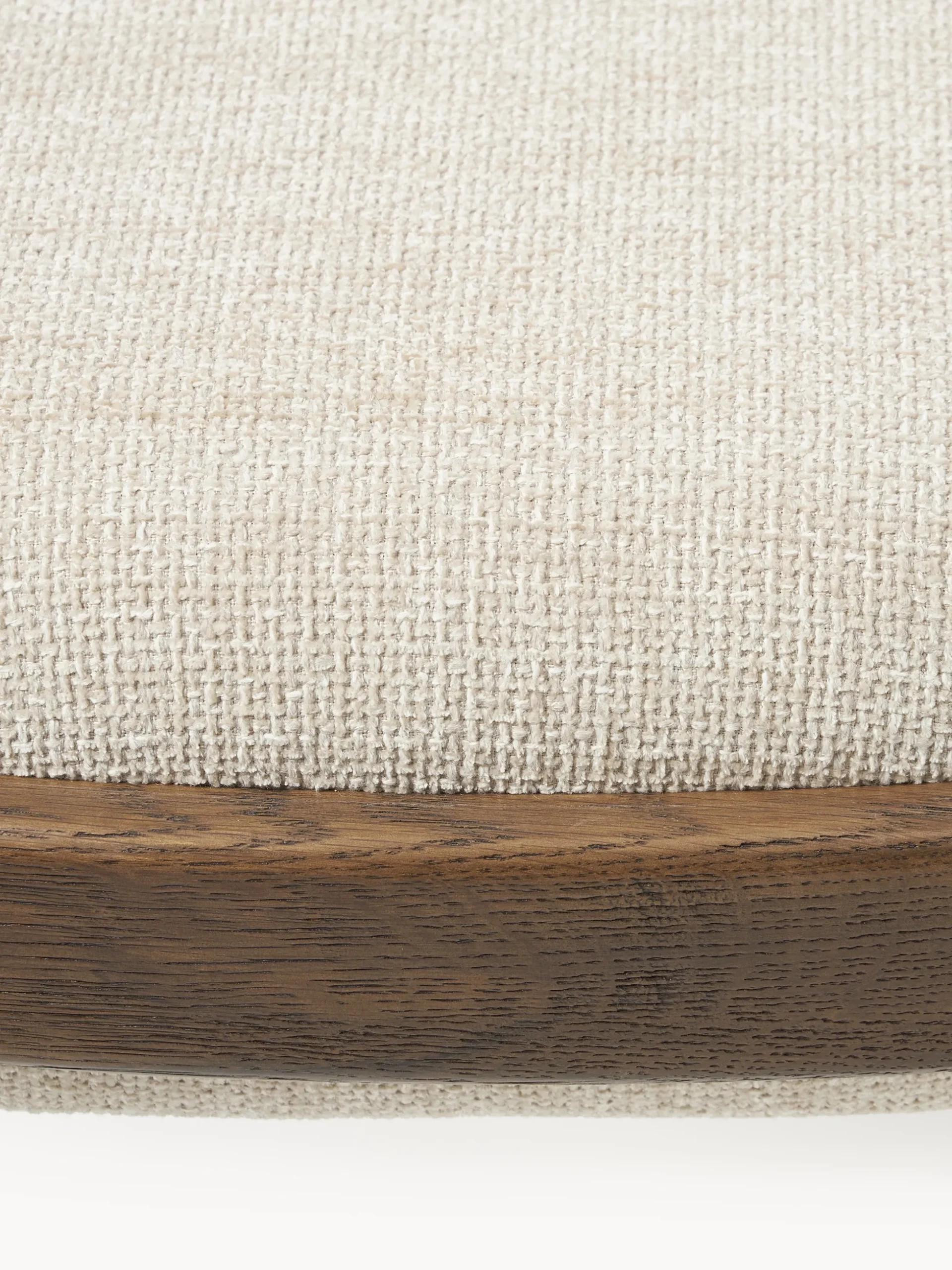Sgabello imbottito in legno di quercia Imara