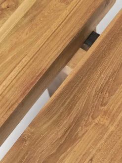 Sgabello in legno di teak Hugo