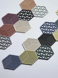 Sottobicchiere in silicone Hexagon