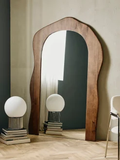 Specchio a figura intera in legno di mango Attila