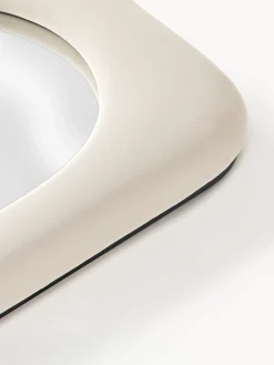 Specchio da parete con cornice in velluto Zola