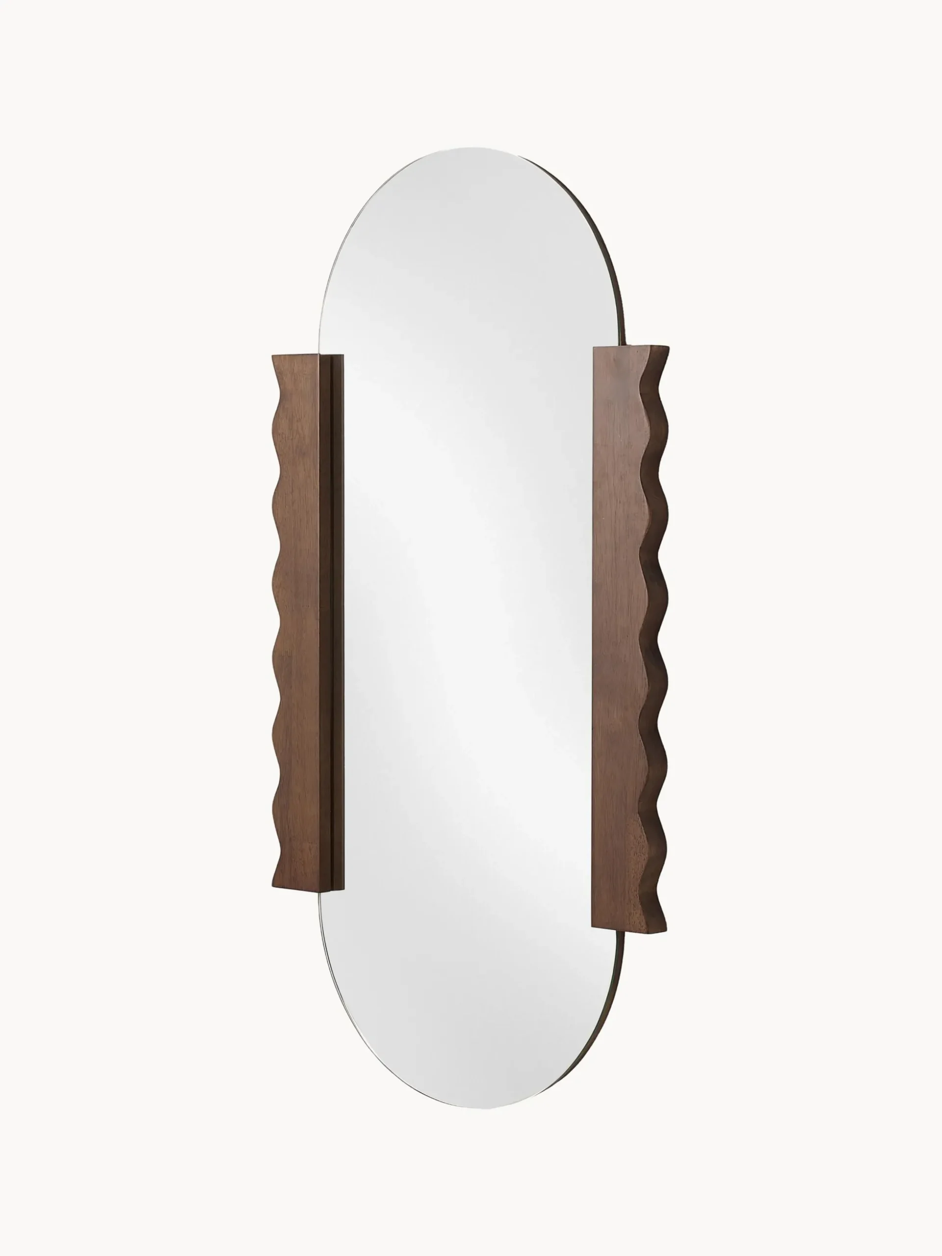 Specchio da parete in legno di albero della gomma Heju