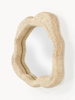 Specchio da parete in rattan Nuzana