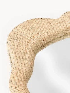 Specchio da parete in rattan Nuzana