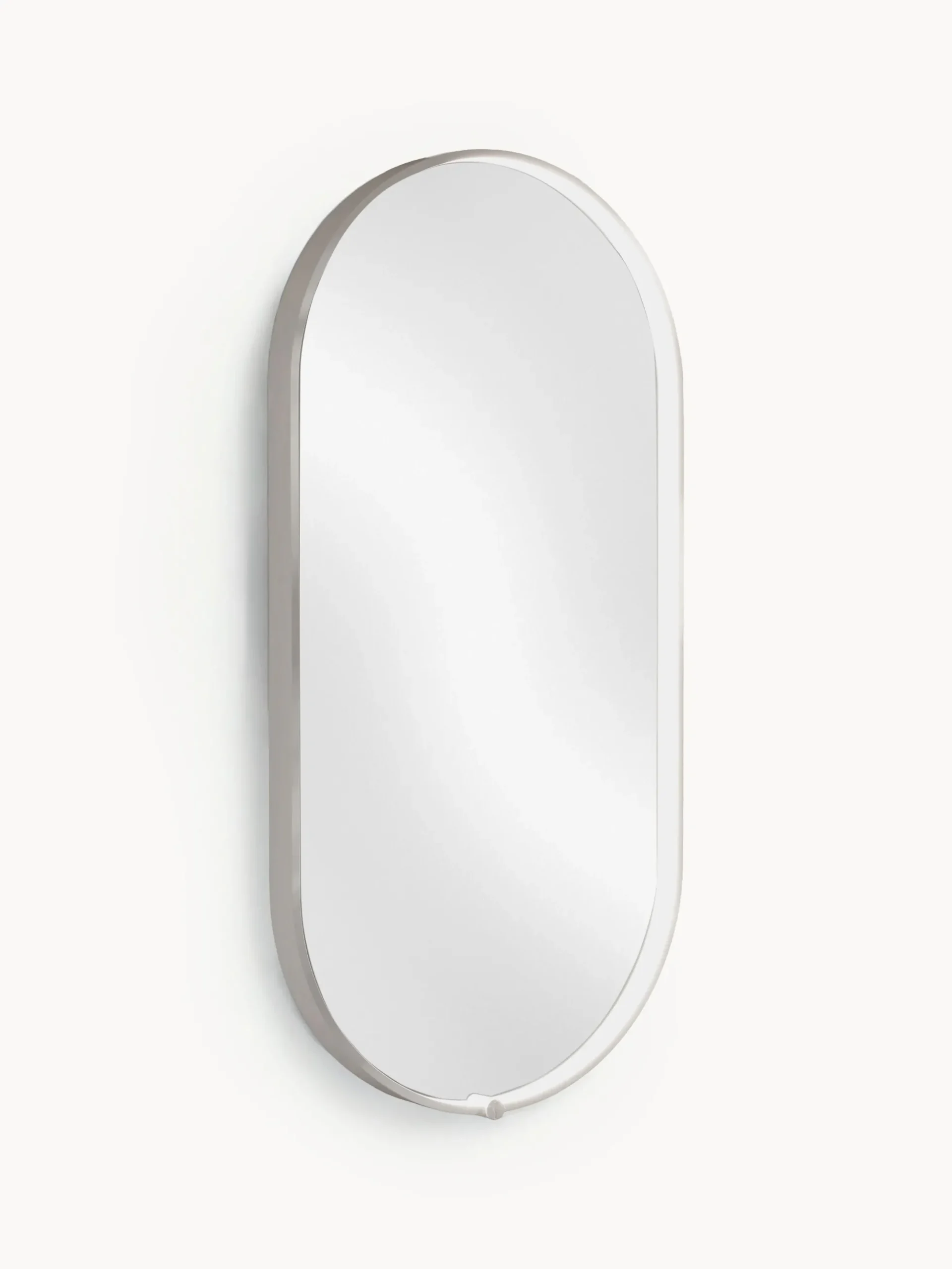 Specchio ovale da parete con illuminazione a LED Avior