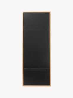 Specchio rettangolare da parete con cornice in legno di quercia Avery