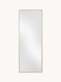 Specchio rettangolare da parete con cornice in legno di quercia Avery