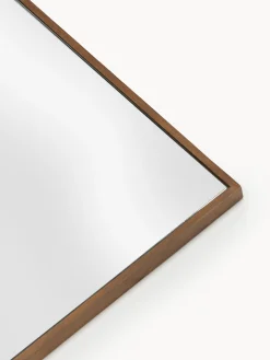 Specchio da parete con cornice in legno di quercia Avery