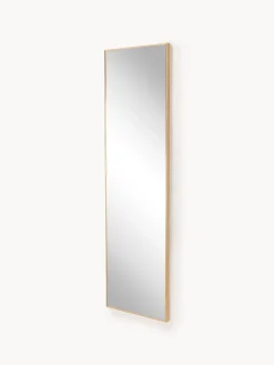 Specchio da parete con cornice in legno di quercia Avery