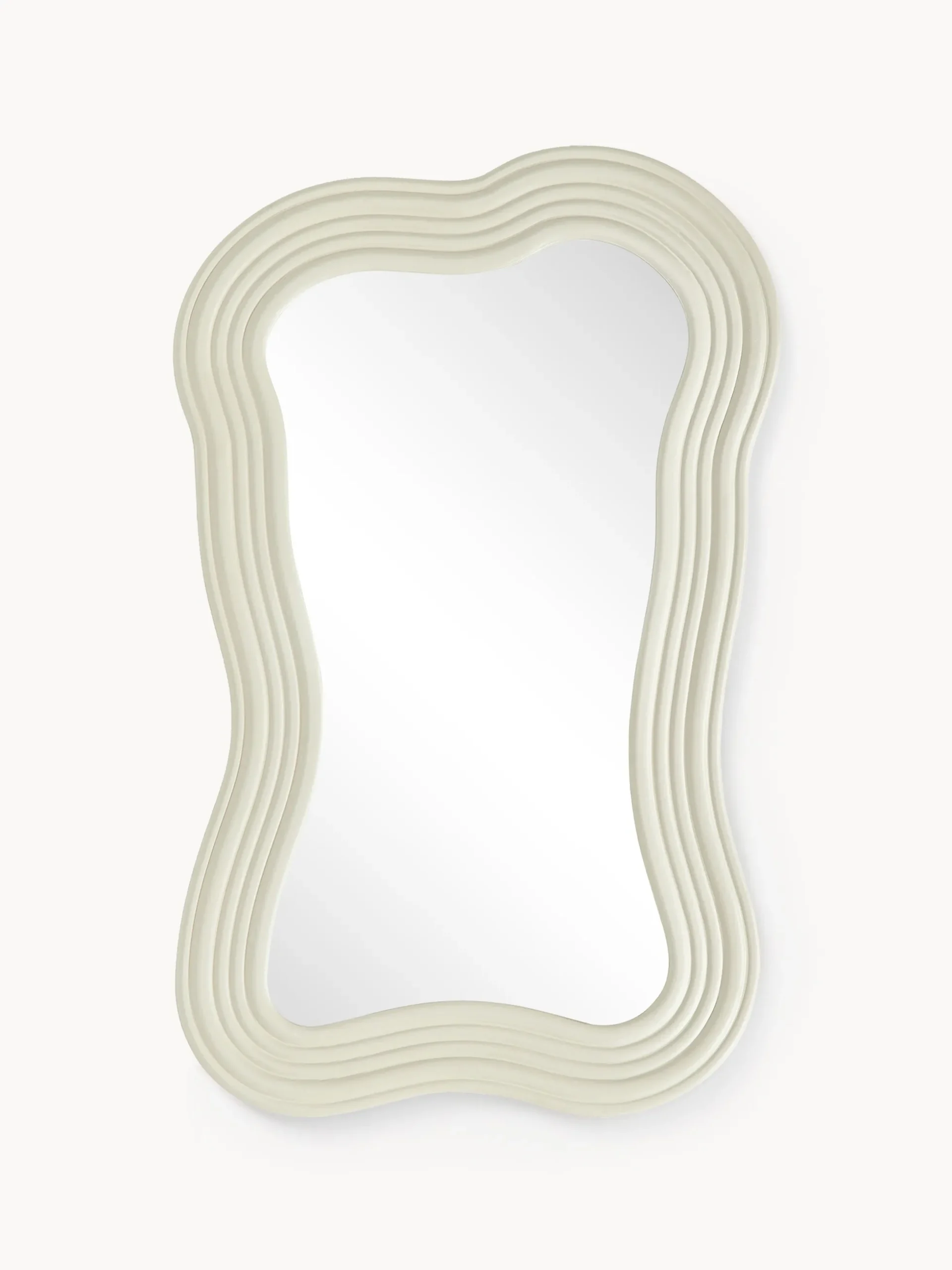 Specchio da parete con cornice ondulata Cosimo