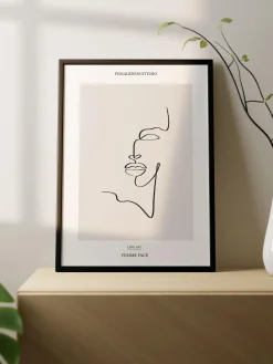 Stampa digitale incorniciata Femme Face