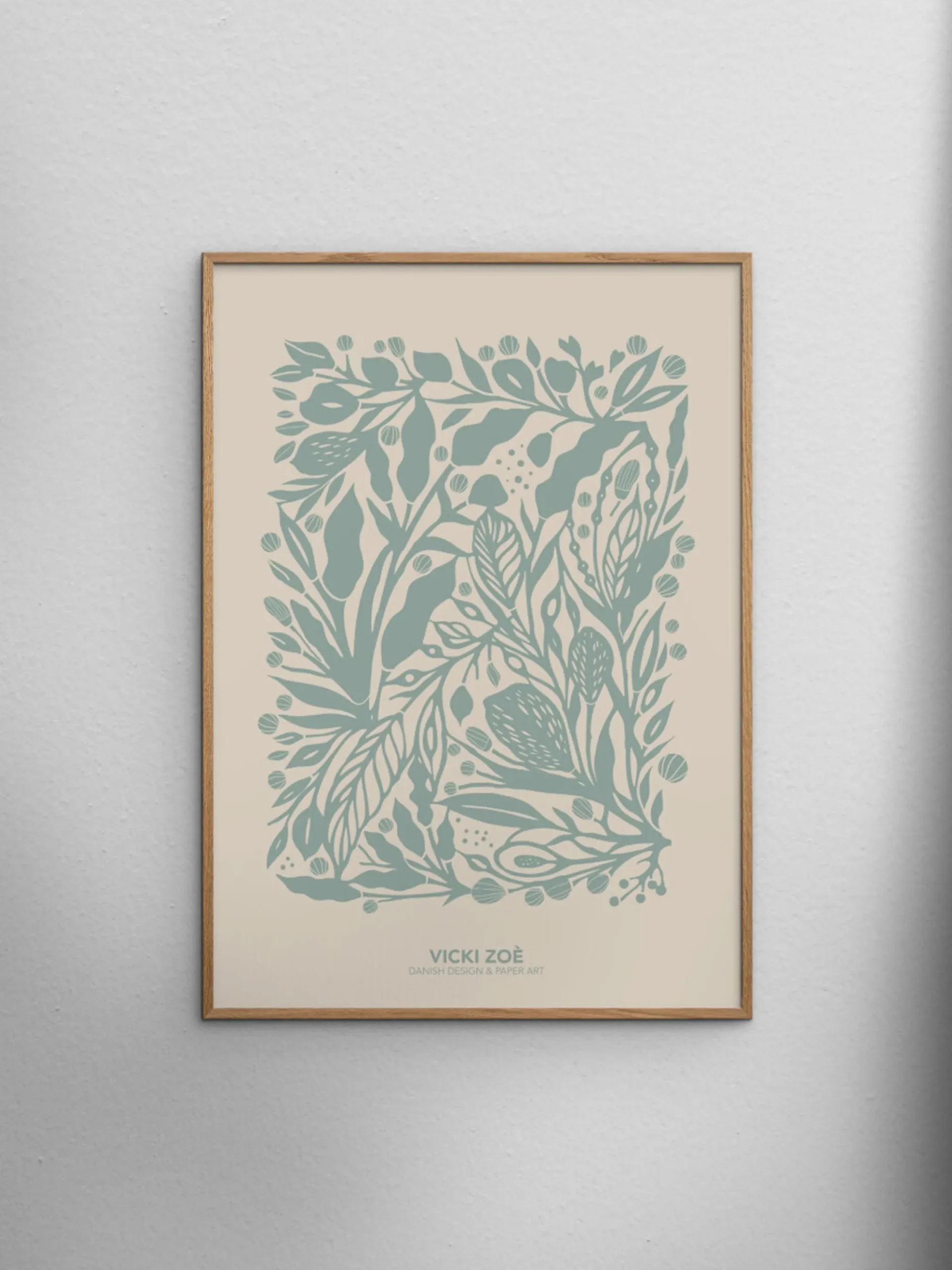 Stampa digitale incorniciata Soft Green Garden