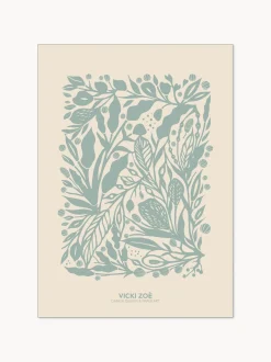 Stampa digitale incorniciata Soft Green Garden
