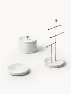 Stand portagioie con base in marmo Selina