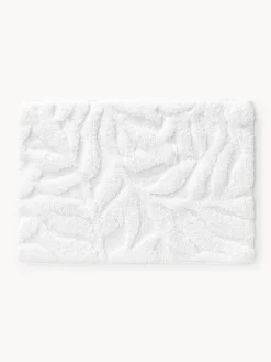 Tappetino da bagno con motivo in rilievo Leaf, antiscivolo