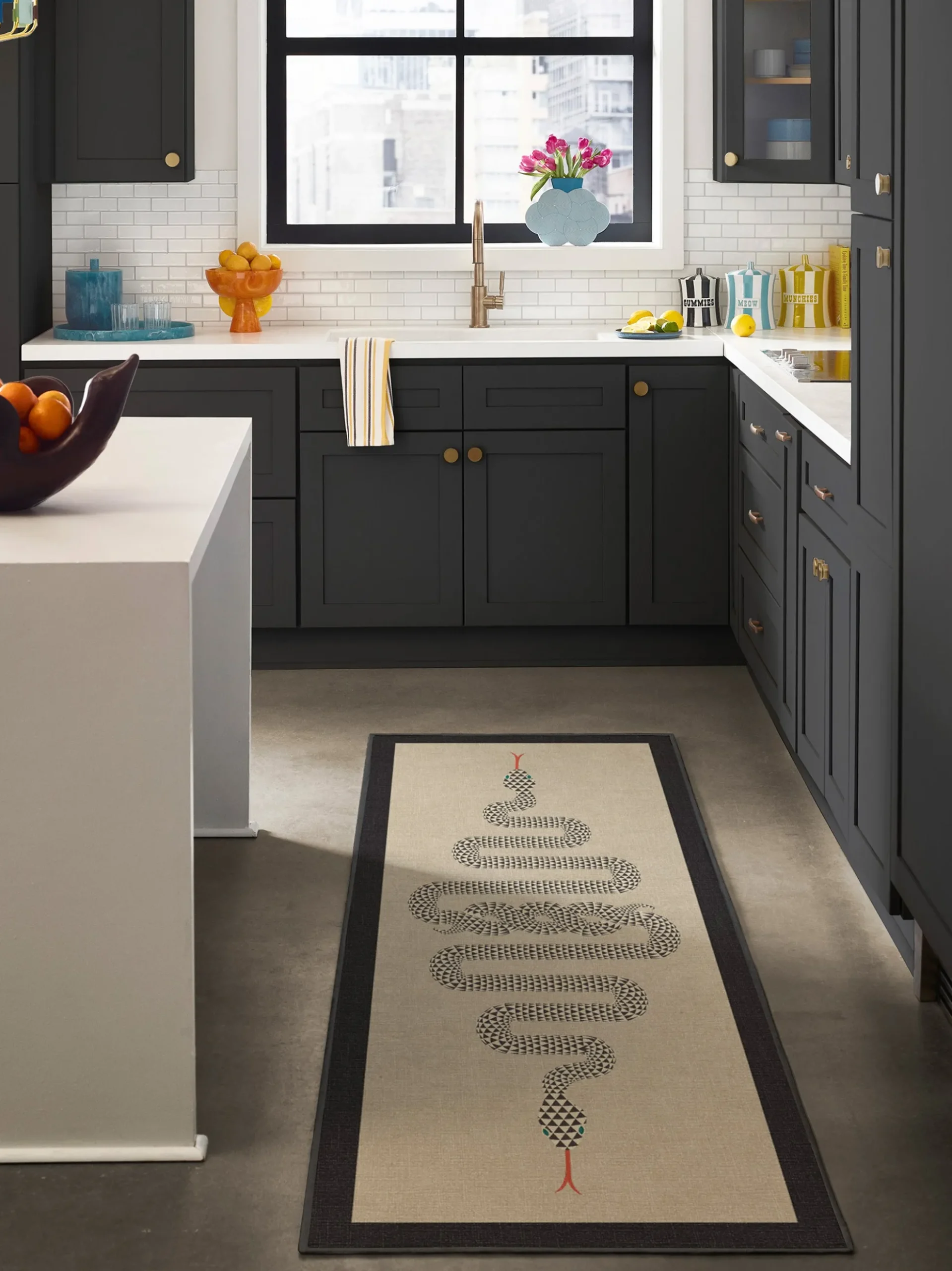 Tappeto a pelo corto lavabile Venom by Jonathan Adler